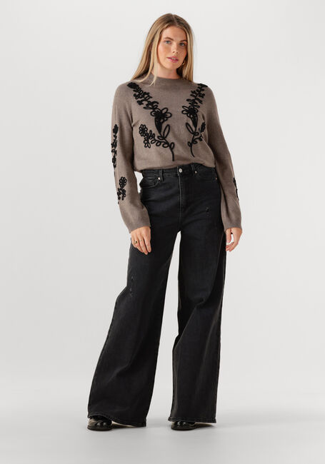 Taupe OBJECT Trui OBJLANEY RUBIN LS PULLOVER NOOS - large