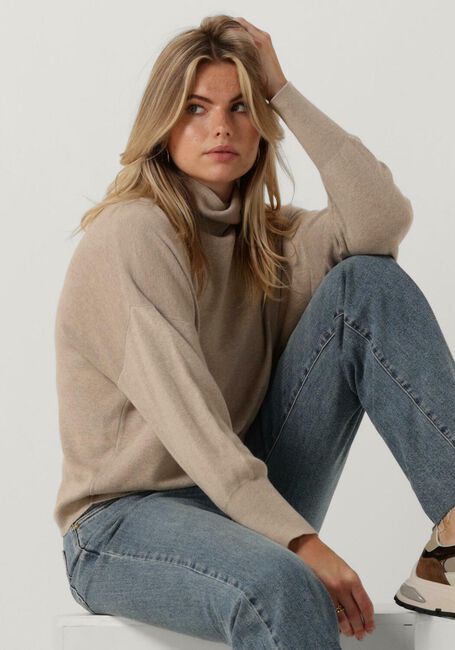 KNIT-TED Col roulé MARA Sable - large