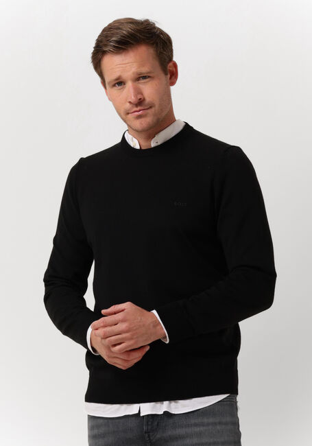 BOSS BLACK Pull BOTTO en noir - large