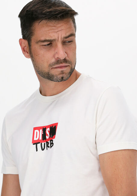 Gebroken wit DIESEL T-shirt T-DIEGOS-B10 - large