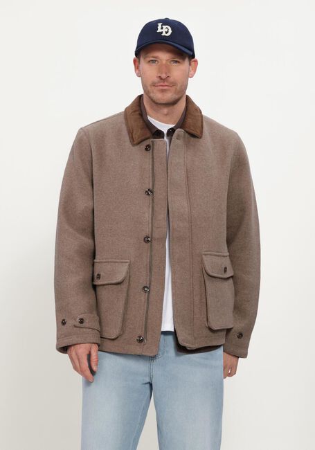 LES DEUX Jack MELANGE WOOL JACKET en beige - large