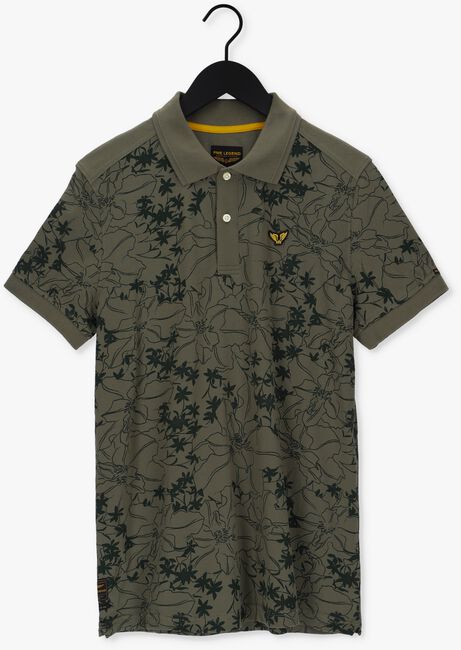 PME LEGEND Polo SHORT SLEEVE POLO LIGHT PIQUE SUSTAINABLE AOP Olive - large