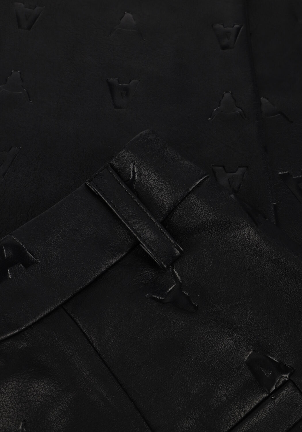 Zwarte ALIX THE LABEL Pantalon LOGO FO LEATHER PANTS - large