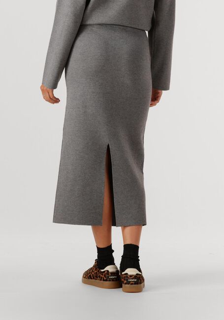 OBJECT Jupe maxi OBJREYNARD HW KNIT SKIRT en gris - large