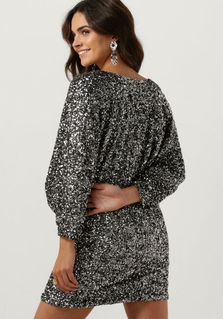 ACCESS Mini robe SEQUIN MINI DRESS WITH V NECKLIN en argent - large
