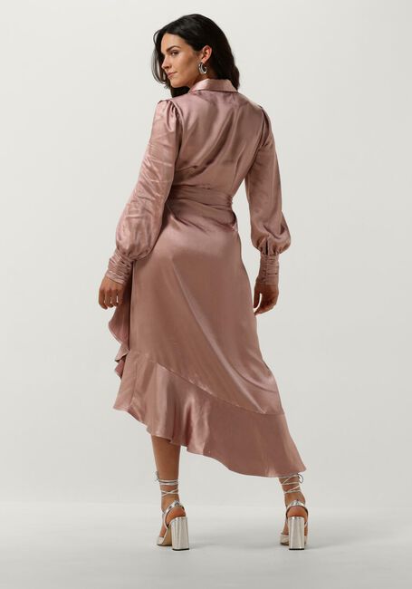 NOTRE-V Robe midi NV-DORISSA SATIN DRESS en rose - large