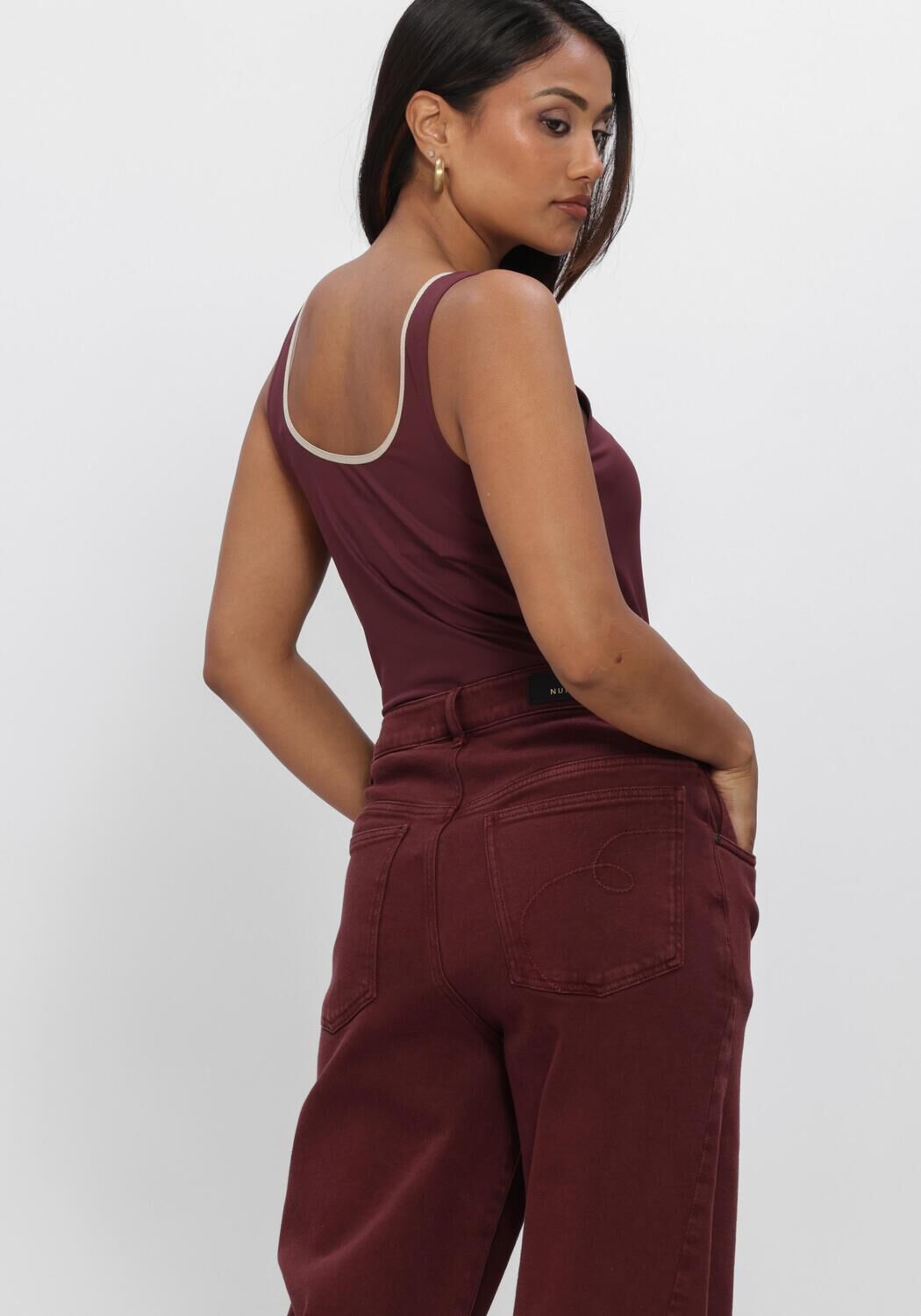 NUKUS Haut JUBA SINGLET Bordeaux - large