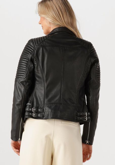 GOOSECRAFT Veste en cuir BIKER116 en noir - large