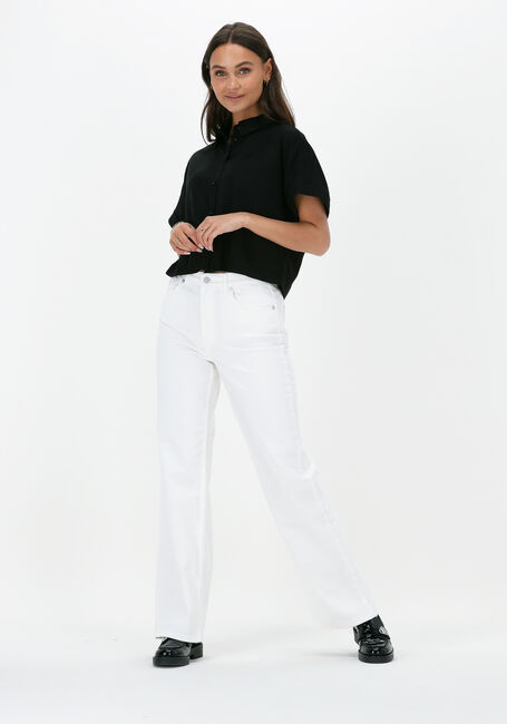 Zwarte SELECTED WOMEN  SLFGULIA SS CROPPED SHIRT - large