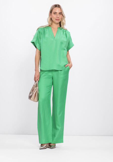 Groene MINUS  MSJUNO LINEN BLOUSE - large