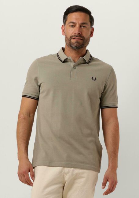 FRED PERRY Polo THE TWIN TIPPED FRED PERRY SHIRT Olive - large