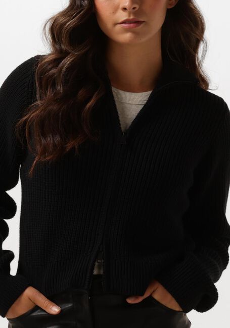 ENVII Pull ENBESSIE LS CARDIGAN 5190 en noir - large