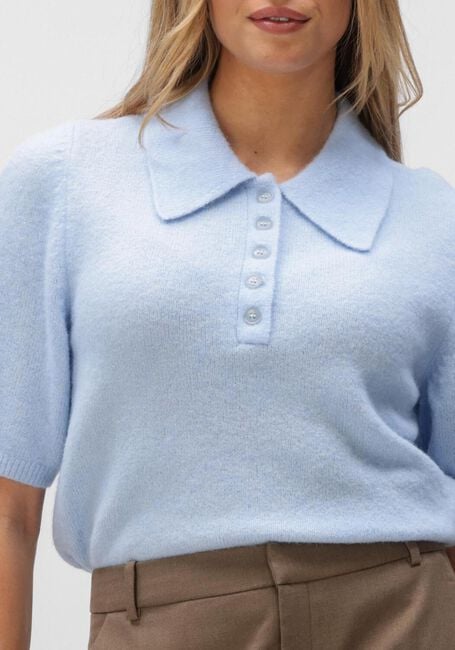 GESTUZ Pull GZALPHA SS POLO PULLOVER Bleu clair - large