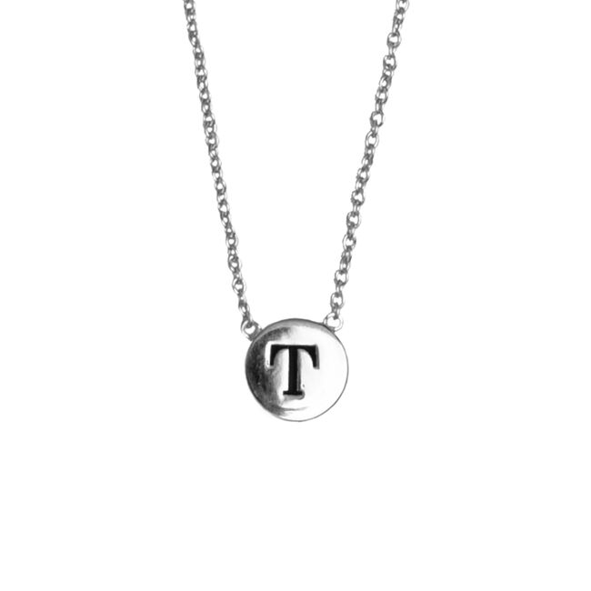 ALLTHELUCKINTHEWORLD Collier CHARACTER NECKLACE LETTER SILV en argent - large