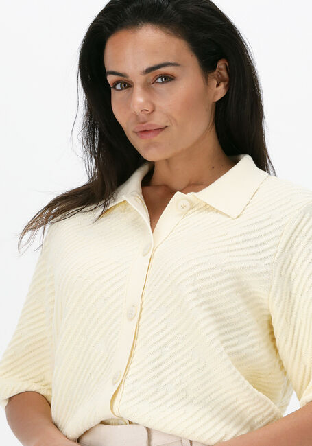 ANOTHER LABEL Gilet LIVIA KNITTED PULL en jaune - large