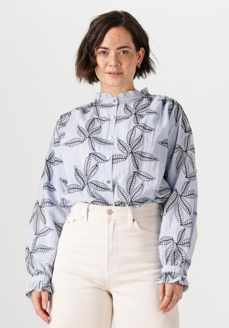 NUKUS JENNA BLOUSE EMBROIDERY Blouses en bleu - large