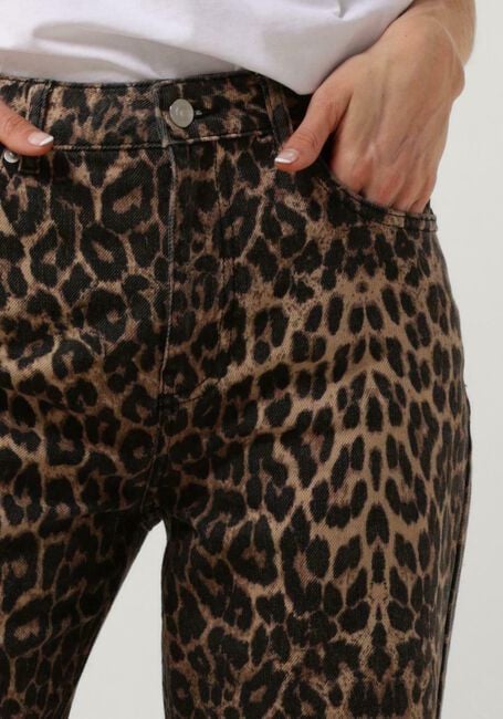 NEO NOIR Pantalons longs SIMONA LEOPARD PANTS en marron - large