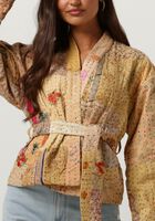 SISSEL EDELBO Kimono AURORA EMBROIDERY PATCHWORK JACKET en orange
