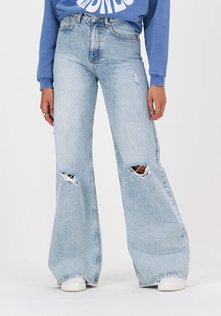 COLOURFUL REBEL Wide jeans GAIA DESTROYED HIGH RISE JEAN en bleu - large