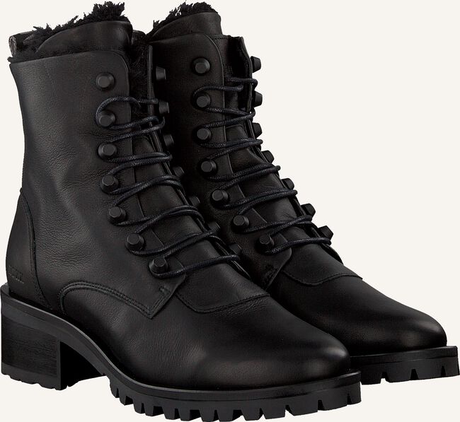 Zwarte NUBIKK Veterboots DJUNA CONE FUR Zwarte NUBIKK Veterboots DJUNA CONE FUR - large