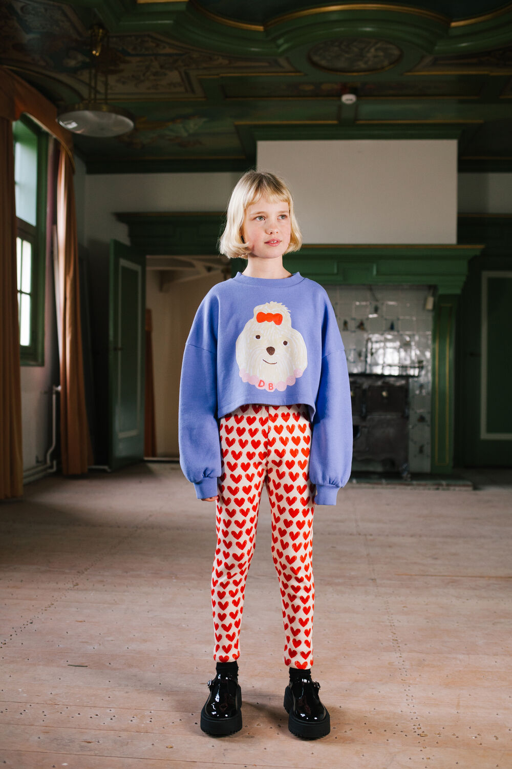 DAILY BRAT Legging ADORE PANTS en rouge - large