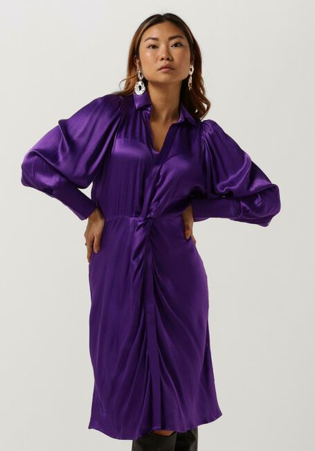 CO'COUTURE Robe midi HARVEY DRAPE DRESS en violet - large
