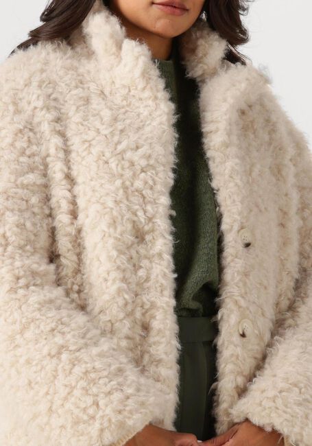 ANOTHER LABEL Manteau Teddy AL BONNIE LONG COAT en beige - large