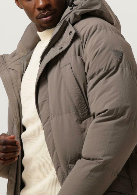 PUREWHITE Jack LONG PADDED JACKET WITH POCKETS en taupe - large