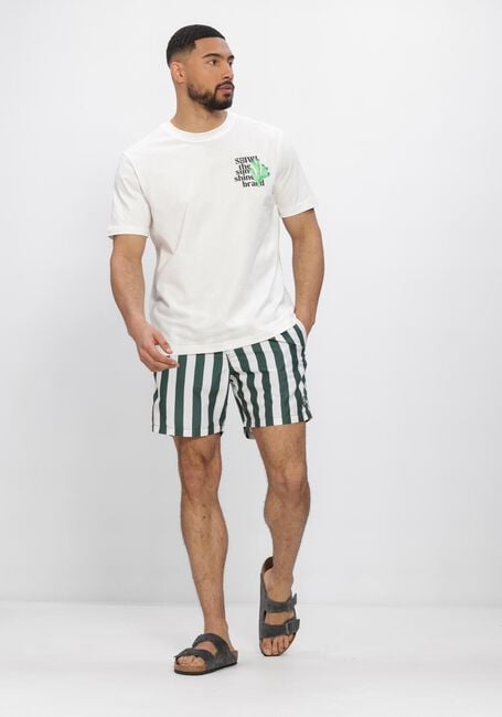 Groene SHIWI Zwembroeken SWIMSHORT BROAD STRIPE - large