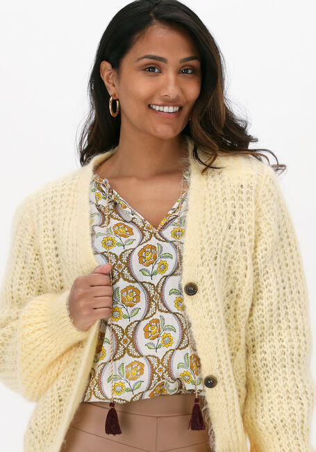 BY-BAR Gilet VIVE CARDIGAN en jaune - large