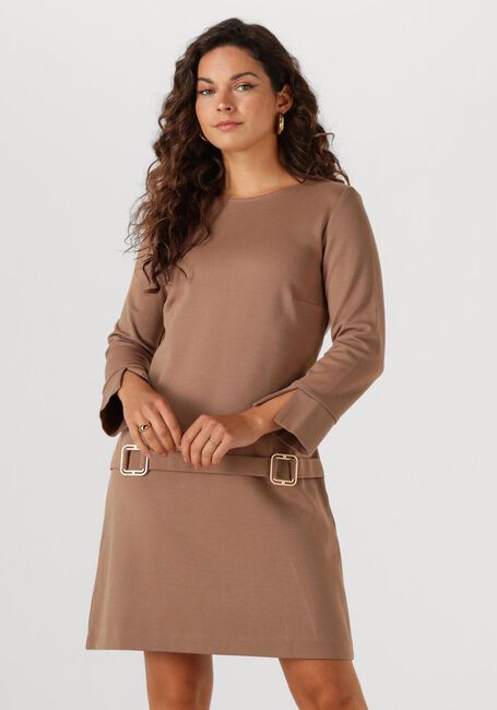 Beige ANA ALCAZAR Mini jurk A DRESS CLASP - large