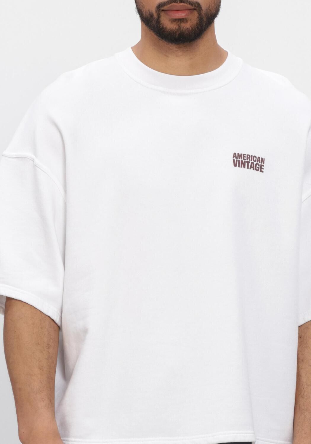 AMERICAN VINTAGE T-shirt PLIZZY T en blanc - large