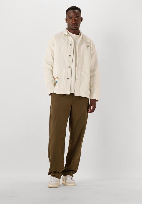 Khaki FORÉT Chino CALM SEERSUCKER PANT - large