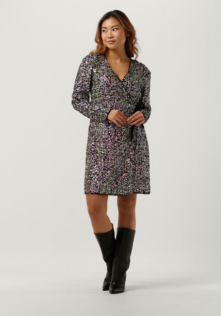 Y.A.S. Mini robe YASMULTISEQ LS WRAP DRESS en violet - large