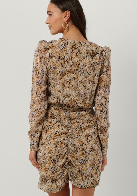 SECOND FEMALE Mini robe LINARIA MINI DRESS en marron - large