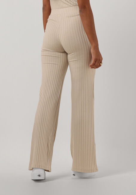 CALVIN KLEIN Pantalon évasé ELONGATED RIB PANTS en beige - large