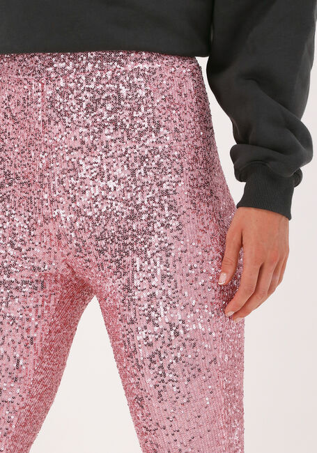 Roze COLOURFUL REBEL Flared broek JOLIE SEQUINS FLARE PANTS - large