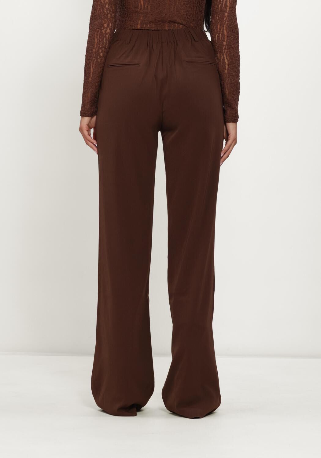 YDENCE Pantalon PANTS SOLANGE TALL en marron - large