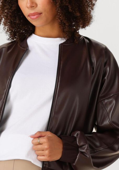 Bruine STUDIO ANNELOES Jack MAYTE FAUX LEATHER BOMBER - large