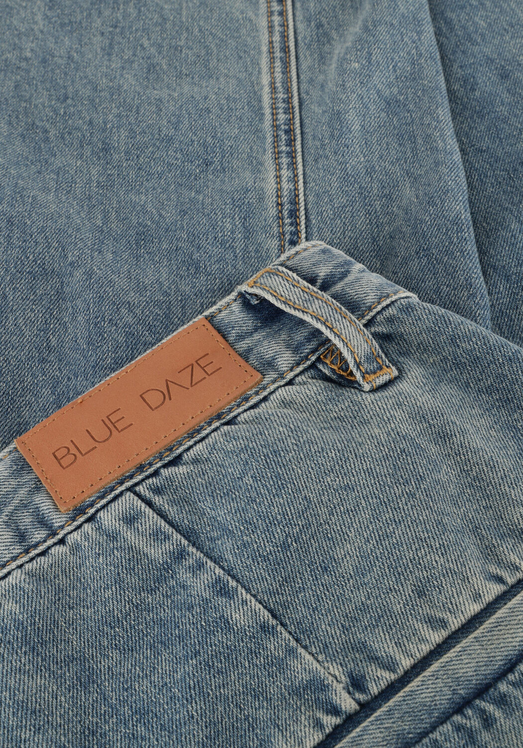 Donkerblauwe SUMMUM Wide jeans WIDE LEG JEANS VINTAGE COTON TWILL - large