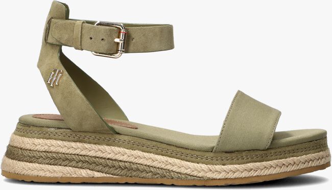Khaki TOMMY HILFIGER Sandalen COLORED ROPE LOW WEDGE - large