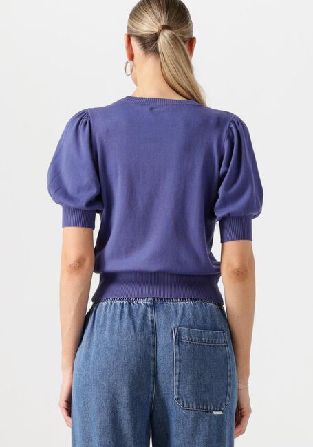 MINUS Haut LIVA KNIT TEE en bleu - large