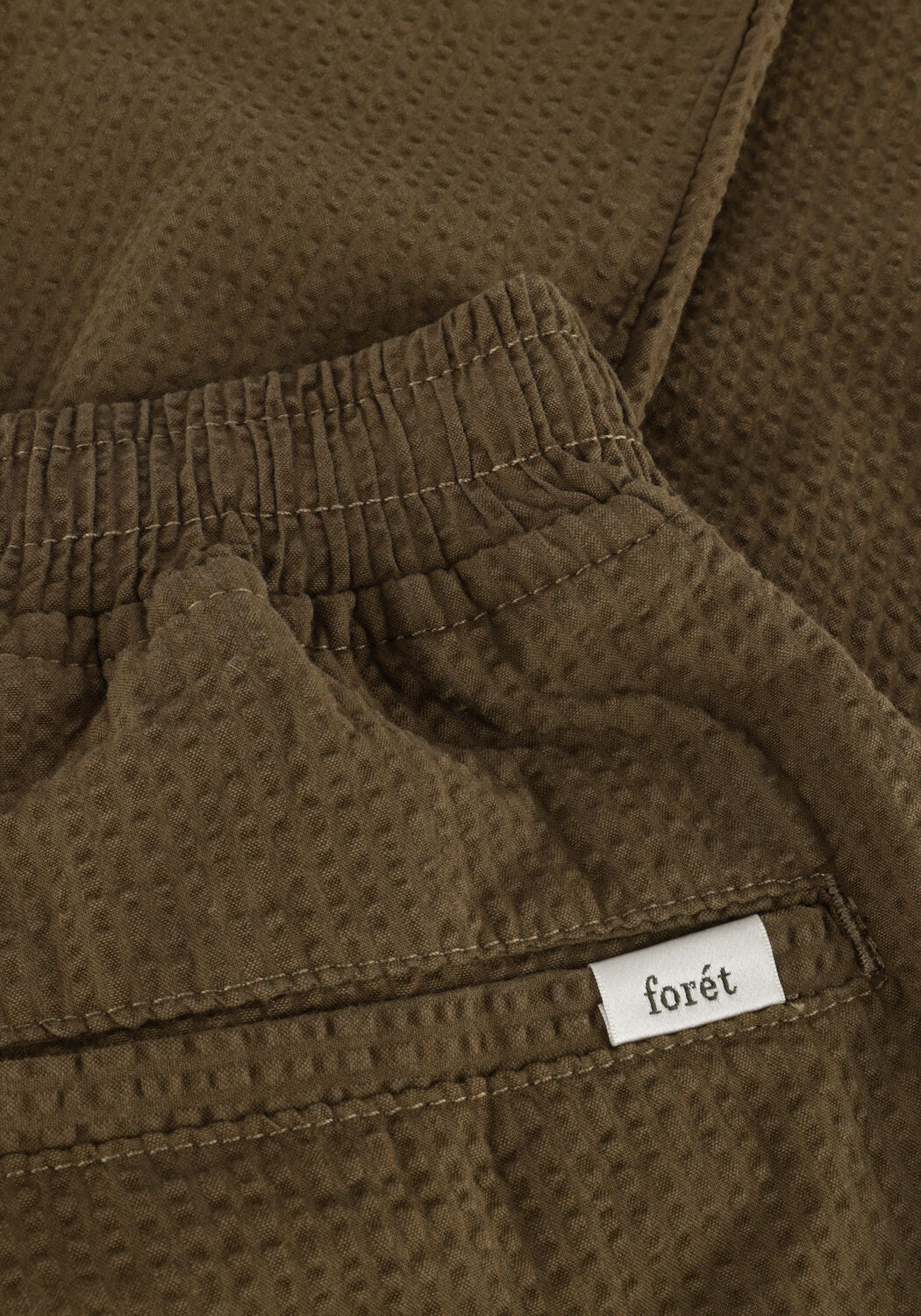 FOR&Eacute;T Chino CALM SEERSUCKER PANT Kaki - large