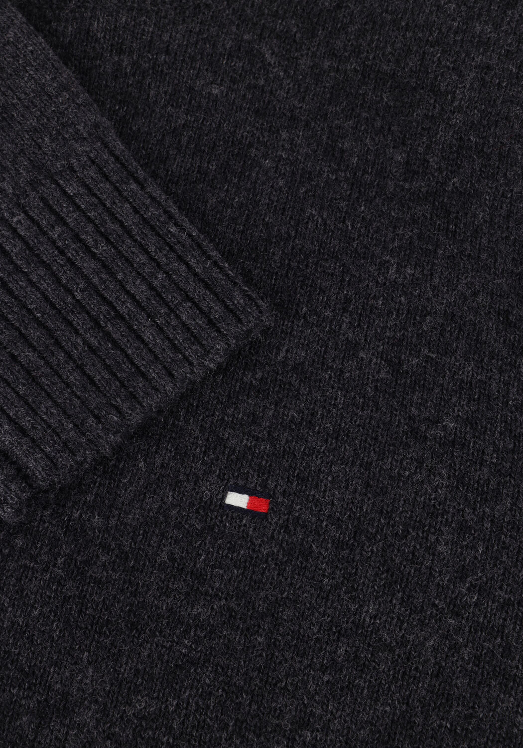 TOMMY HILFIGER Pull LAMBSWOOL CREW NECK Gris fonc&eacute; - large