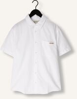 Witte CALVIN KLEIN Casual overhemd LINEN COTTON S/S SHIRT Witte CALVIN KLEIN Casual overhemd LINEN COTTON S/S SHIRT - medium