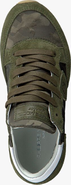 Groene PHILIPPE MODEL Sneakers TROPEZ CAMOUFLAGE  - large