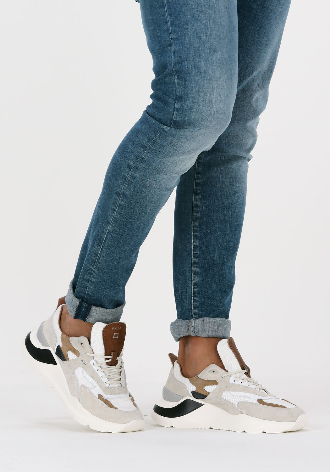 D.A.T.E Baskets basses FUGA HEREN en blanc - large