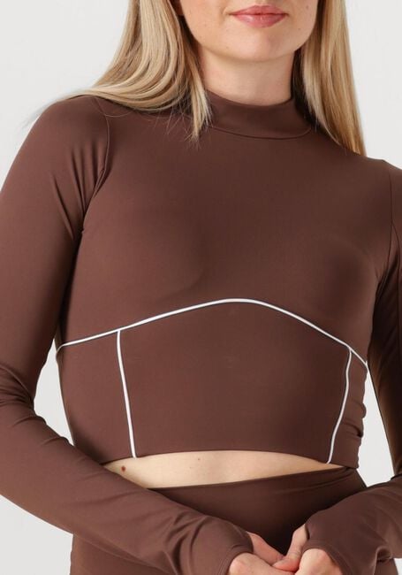 THE LOLA CLUB Haut DEMI TOP en marron - large
