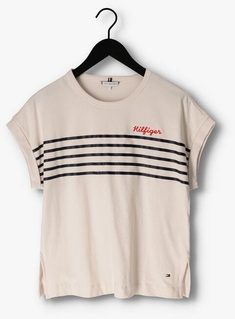 Witte TOMMY HILFIGER T-shirt TLX STRIPE EMB C-NK SS - large