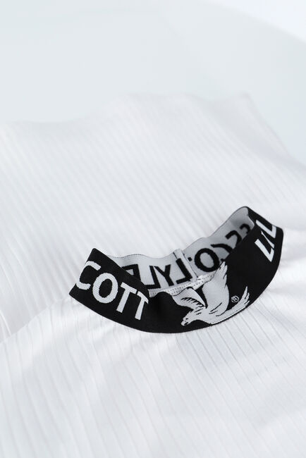 LYLE & SCOTT Haut BRANDED COLLAR T-SHIRT en blanc - large